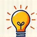 Lightbulb idea icon, symbolizing shaping the future.