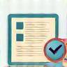 Document being reviewed, symbolizing feedback review.